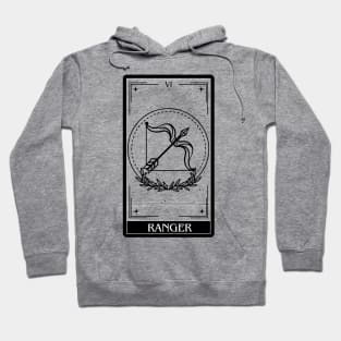 Ranger Tarot Card D&D Nat 20 Dungeons & Dragons T-Shirt Black Hoodie